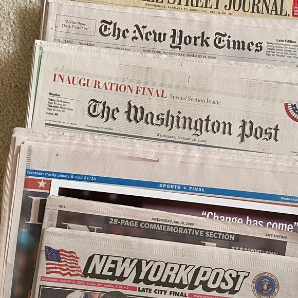 12 Newspapers I President Obama Inauguration Coverage I NY & Nationals - Picture 7 of 16